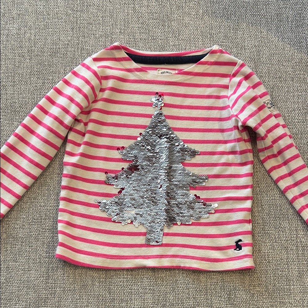 Joules striped long sleeve shirt. Size 3T